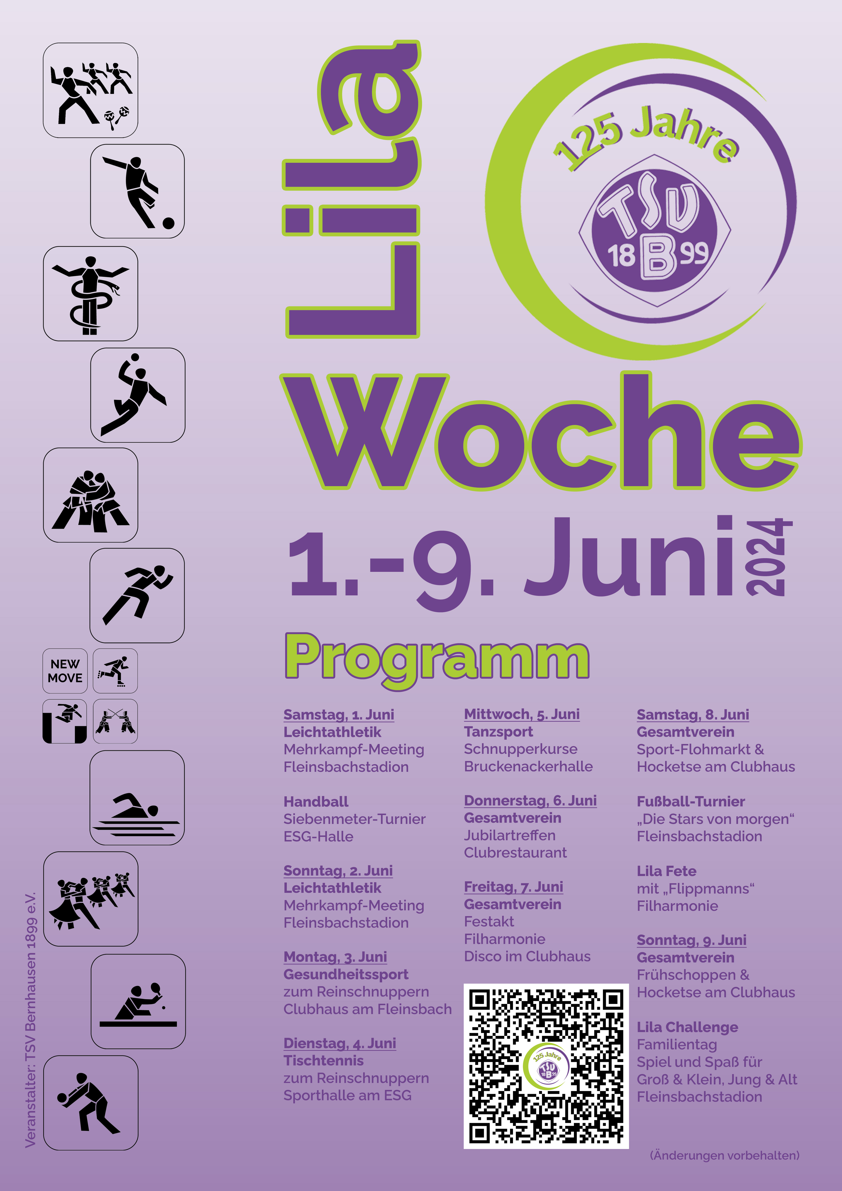 Flyer Lila Woche Verlauf
