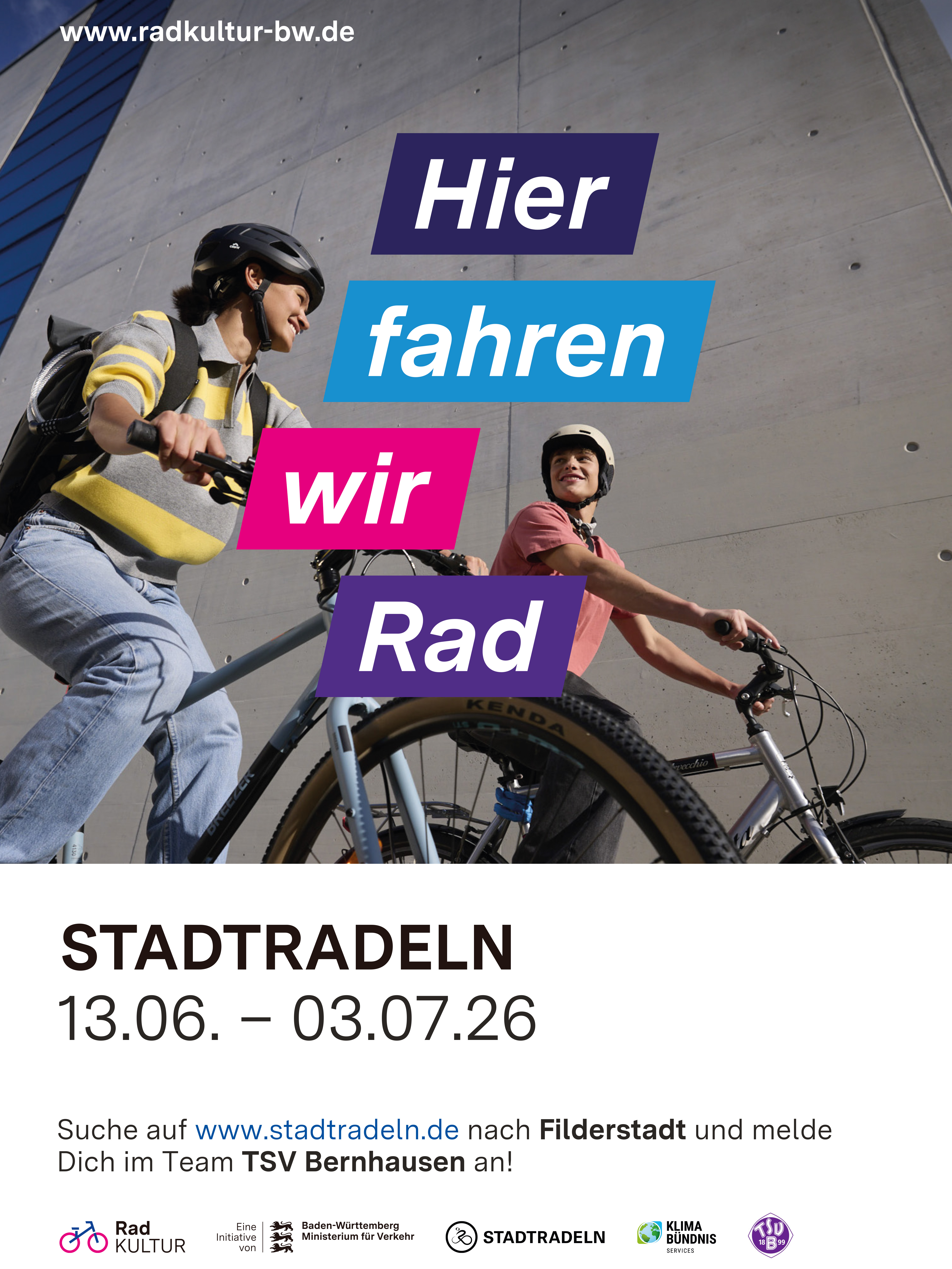 Plakat 2026 STADTRADELN 3x4